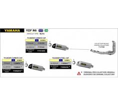 71473MI Arrow Racing Collector for Yamaha YZF-R6 2012-2016