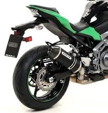 71856AKN Arrow Race-Tech Slip-on Exhaust, Aluminum Dark for Kawasaki Z900 17-24