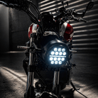 Eagle Lights 5 3/4" / 5.75" Slim Line Multi LED Projection Headlight - Black - Fits All 5 3/4" Harley-Davidson® and Indian® Headlight Buckets