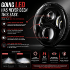 Eagle Lights Generation II LED Headlight Kit for Indian® Challenger / Pursuit