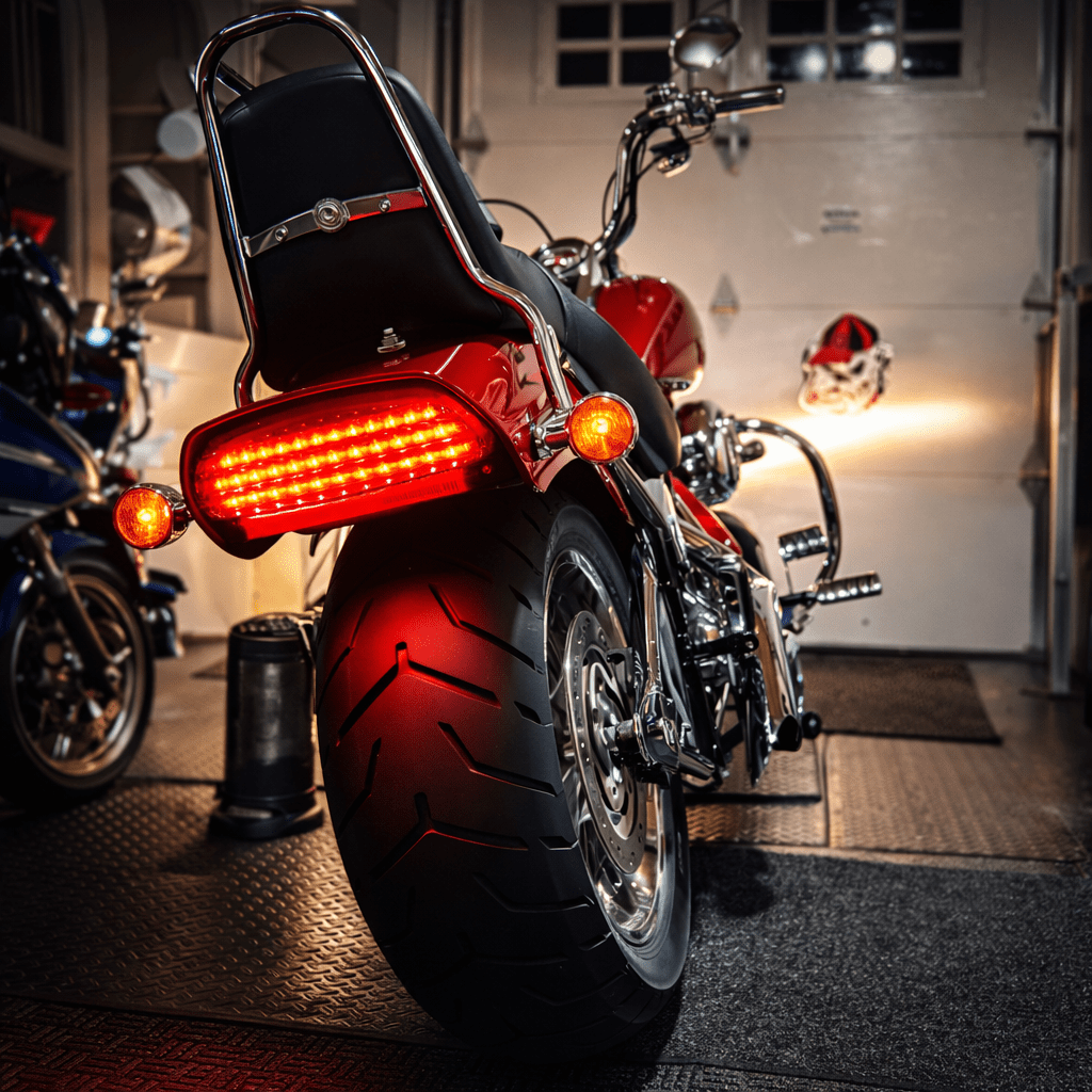 Eagle Lights Bobtail Tri-Bar LED Tail Light For Harley-Davidson® '06 - Current Softail FXST, FXSTB, FXSTC, FXSTS and FLSTSB
