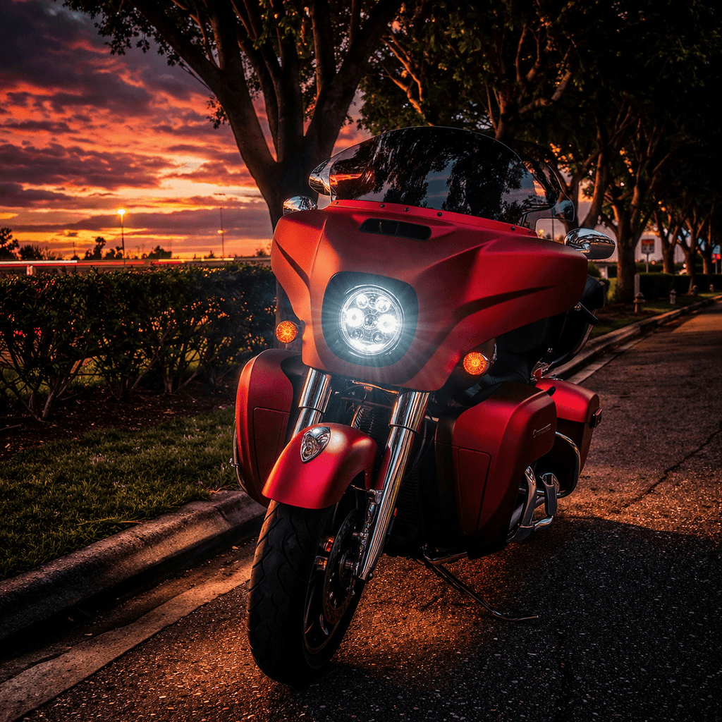 Eagle Lights 7" LED Motorcycle Headlight Kit Generation III / Chrome