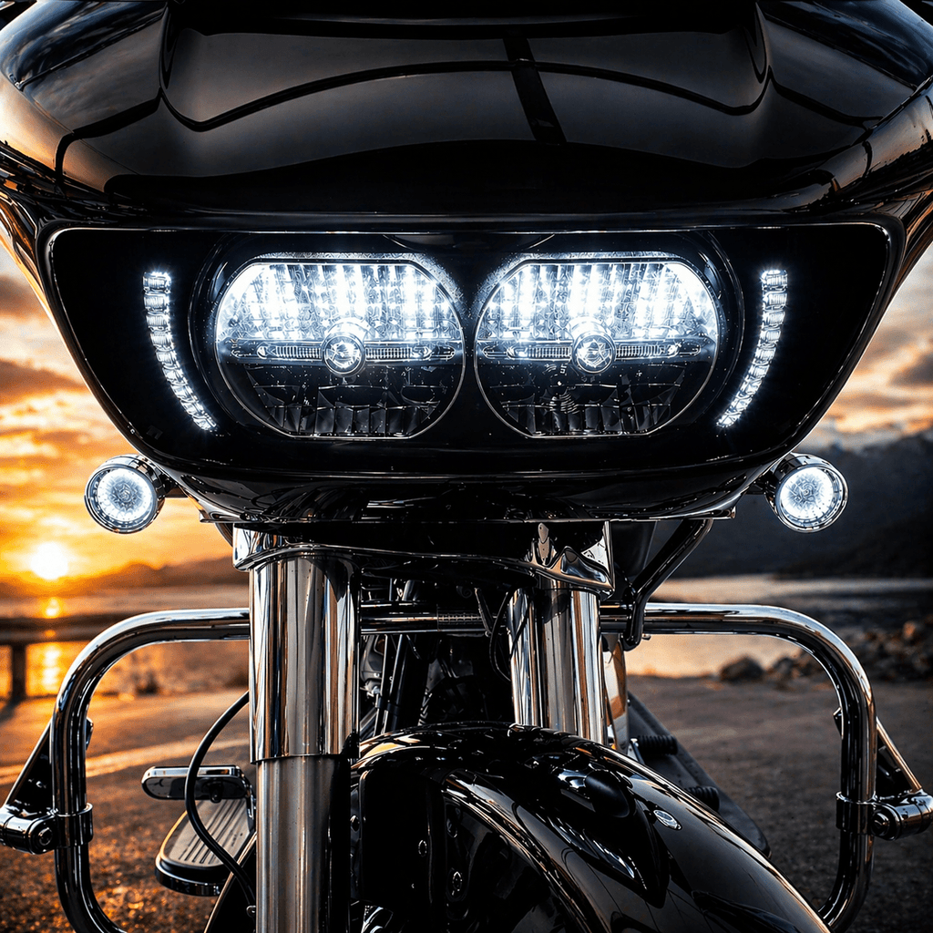 Eagle Lights Vent Insert Midnight Edition LED Running Lights and Turn Signals for Harley-Davidson® Road Glide Motorcycles