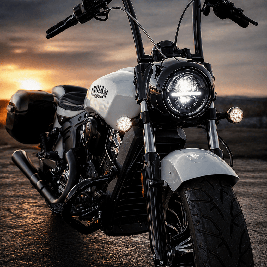 Eagle Lights Infinity Beam Series 5-3/4" Round LED Headlight for Harley-Davidson® and Indian® Motorcycles