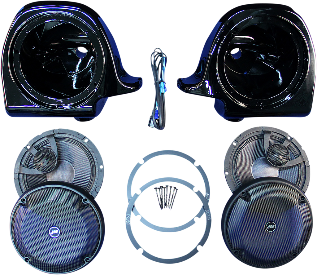 J & M ROKKER® XRP 6.58° Fairing Speaker Kit with Hi-Output PEI Tweeter