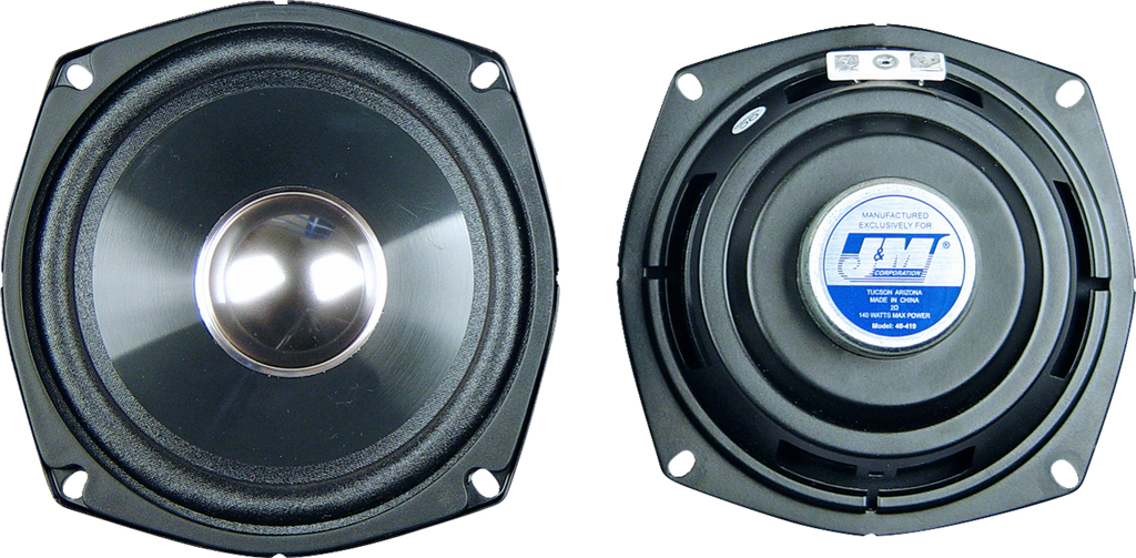J & M Speaker Kit - 2 Ohm / OEM Style / '98-'13 FLHT/FLHX/FLTR 4405-0962