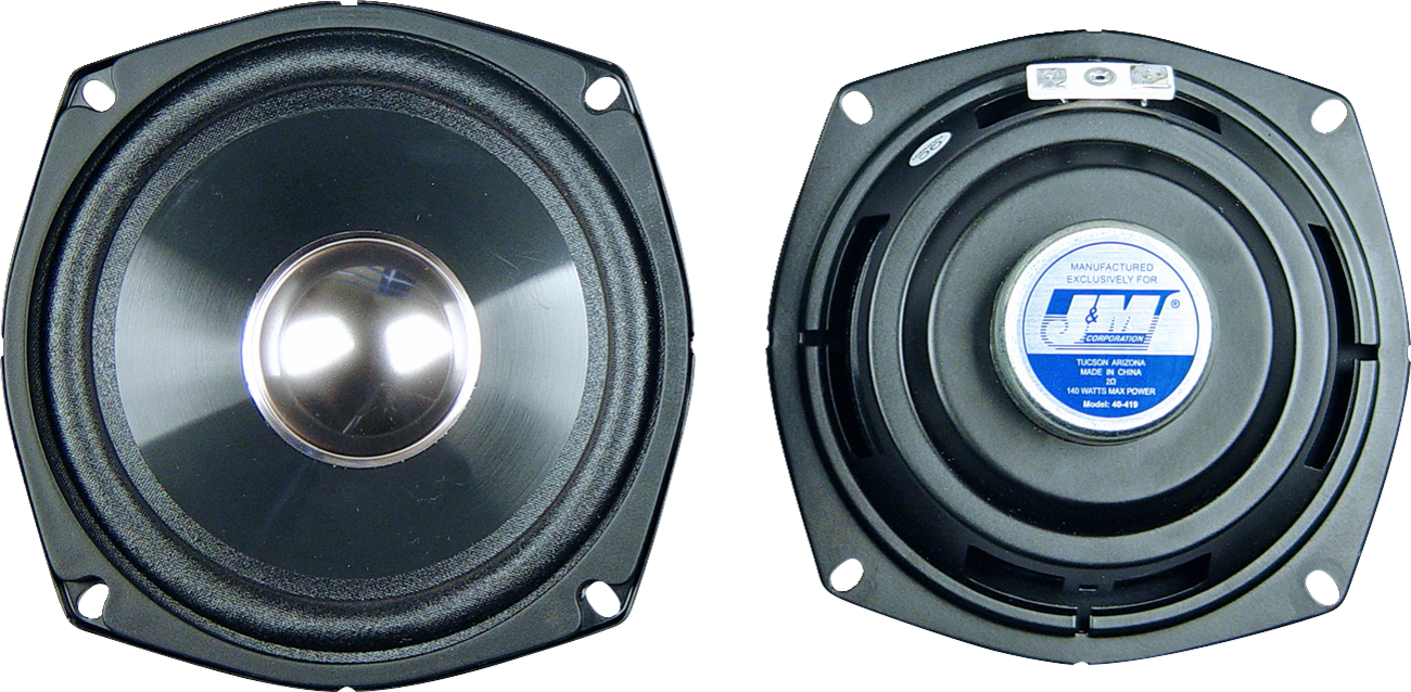 J & M Speaker Kit - 2 Ohm / OEM Style / '98-'13 FLHT/FLHX/FLTR 4405-0962