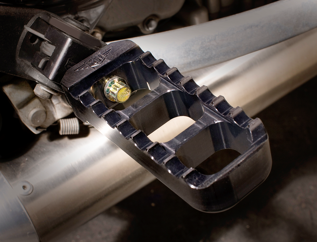 JOKER MACHINE Serrated Foot Pegs - Adjustable Foot Pegs / Serrated / Narrow / Black 1620-1620