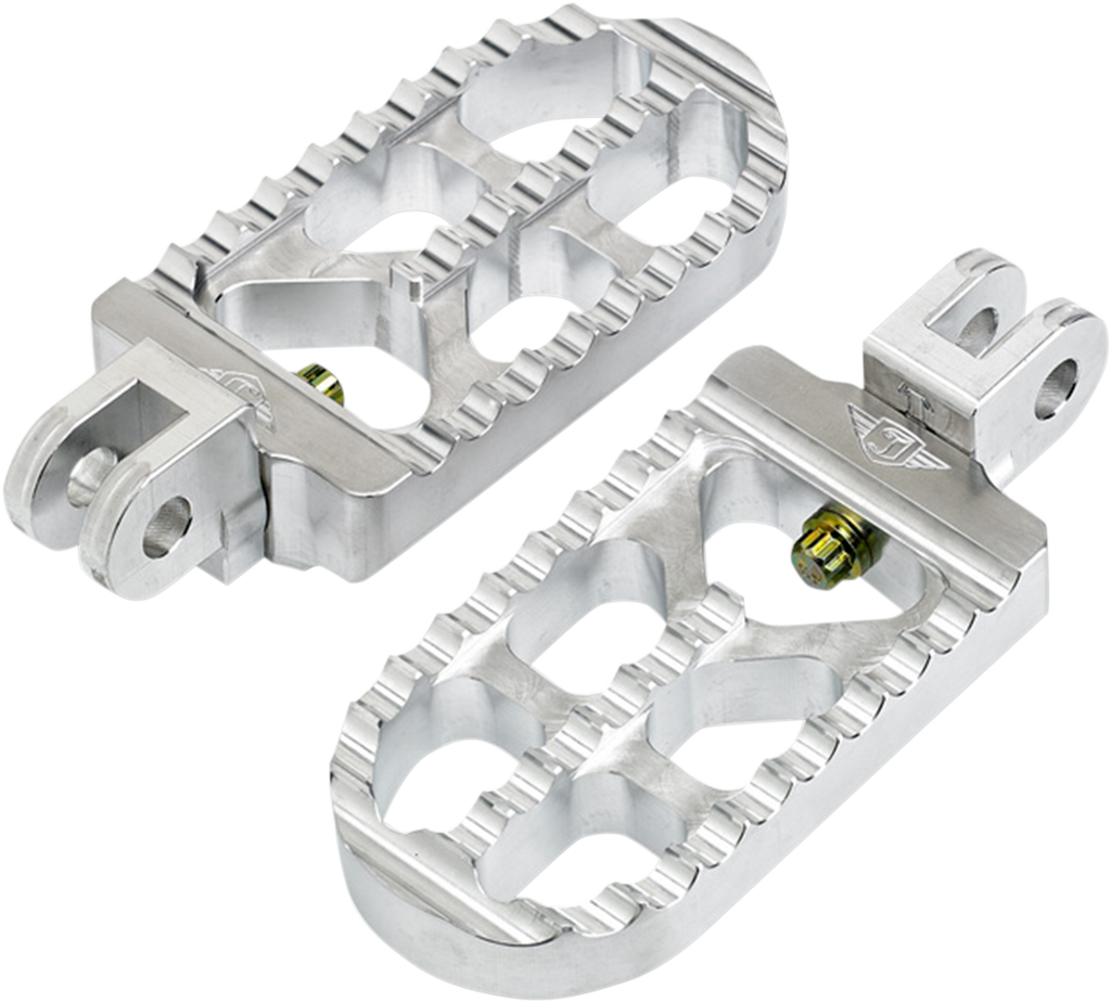JOKER MACHINE Serrated Foot Pegs - Adjustable Foot Pegs / Serrated / Narrow / Black 1620-1620