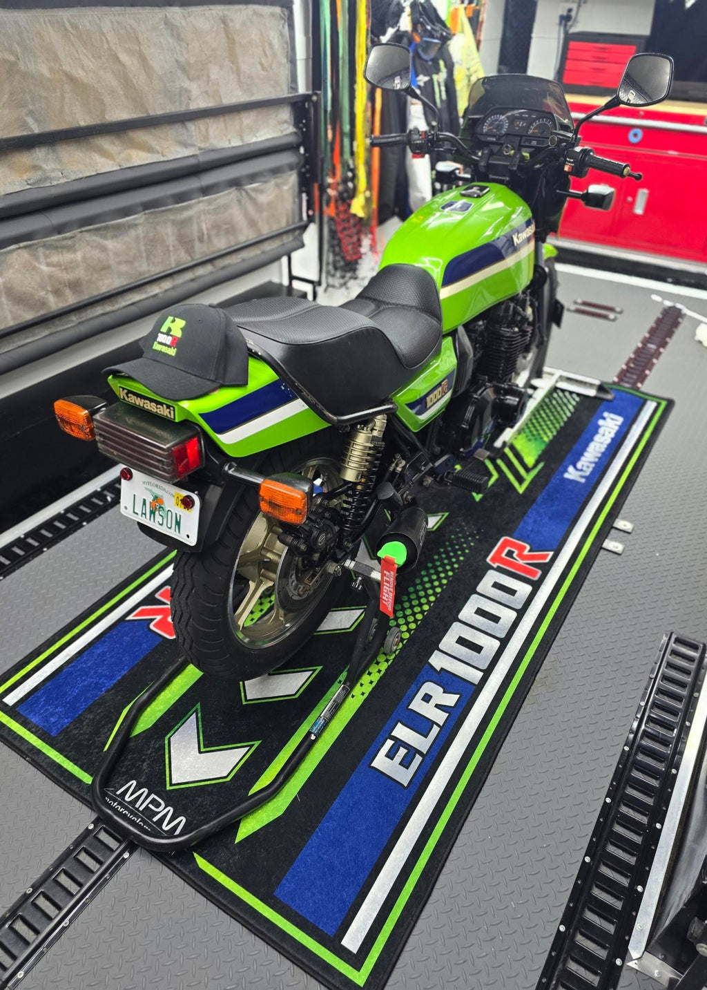 Custom Design MPM Motorcycle Mat – Special Design for You and Your Motorcycle!