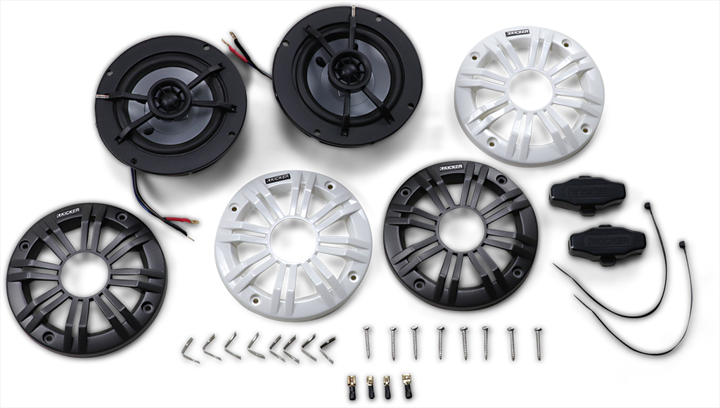 KICKER 4" All-Weather Coaxial Speakers