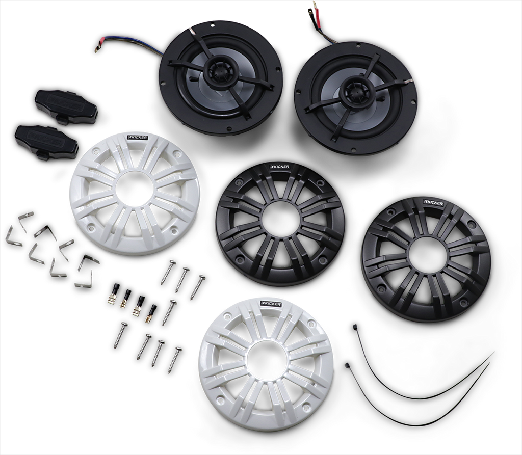 KICKER 4" All-Weather Coaxial Speakers