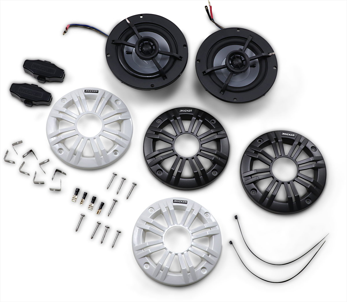 KICKER 4" All-Weather Coaxial Speakers