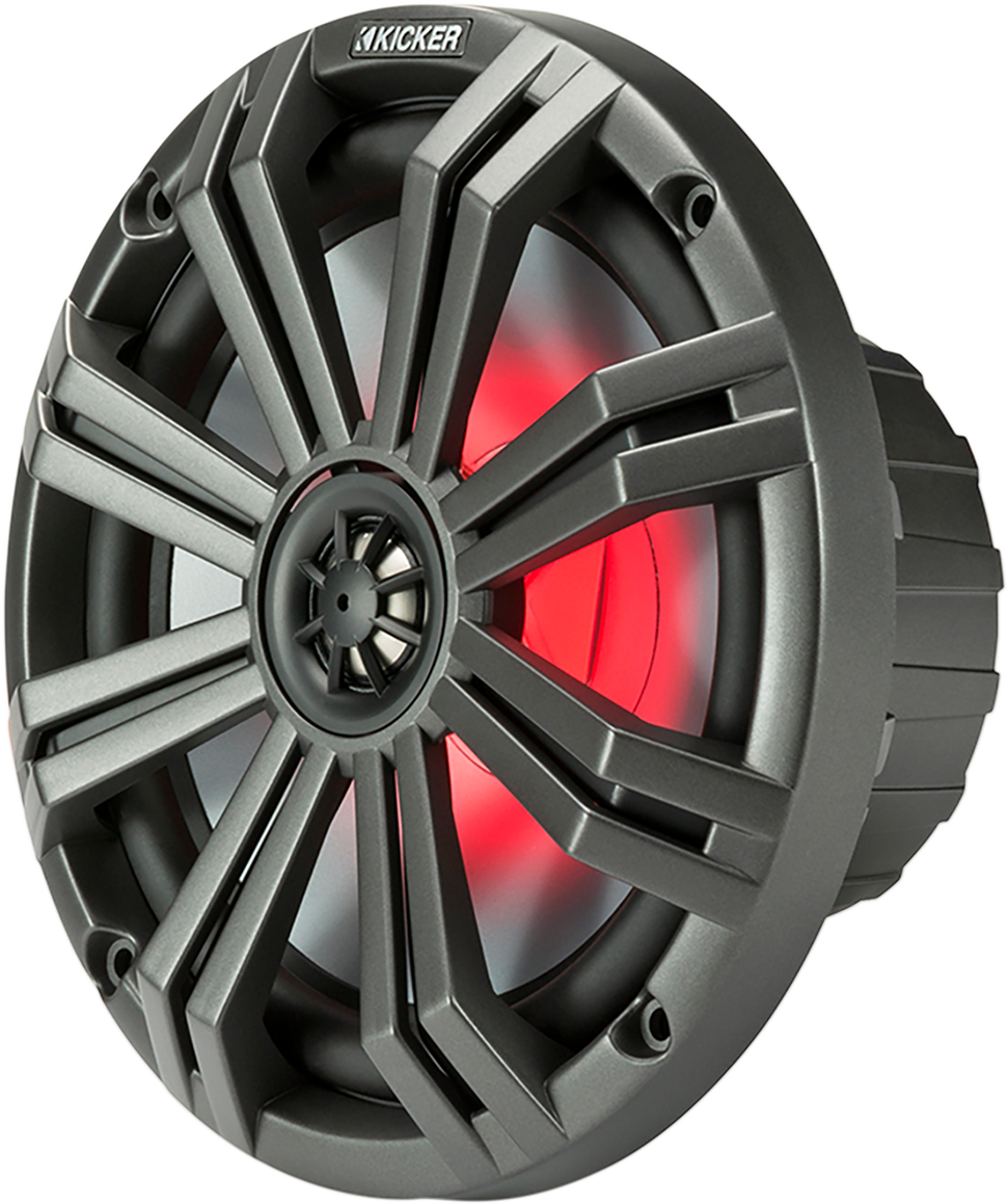 KICKER All-Weather Coaxial Speakers with LED Lighting