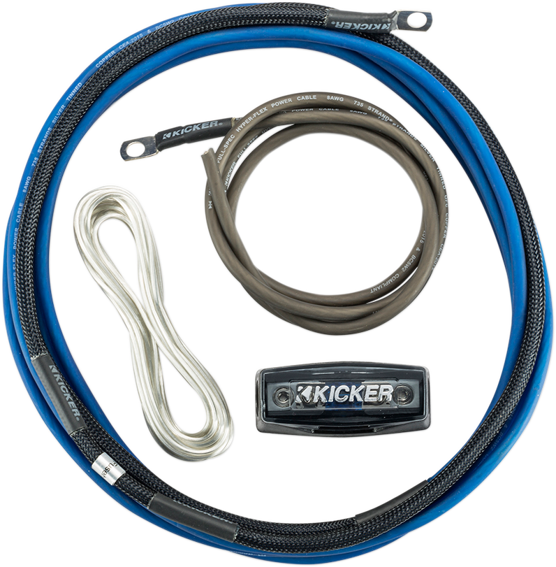 KICKER Amplifier Install Kit - 8 Gauge 2120-0978
