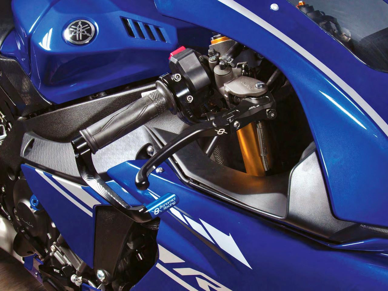 Bonamici Yamaha R1 Brake & Clutch Levers (04-14) (Black/Blue)