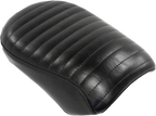 LE PERA Bare Bones Series Pillion Pad — White Piping/Diamond Stitch