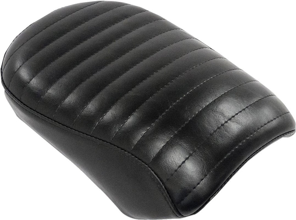 LE PERA Bare Bones Series Pillion Pad — White Piping/Diamond Stitch - Bare Bones Pillion Pad / Diamond / Black w/ White Stitch / FL/FX '18-'22 0802-1485