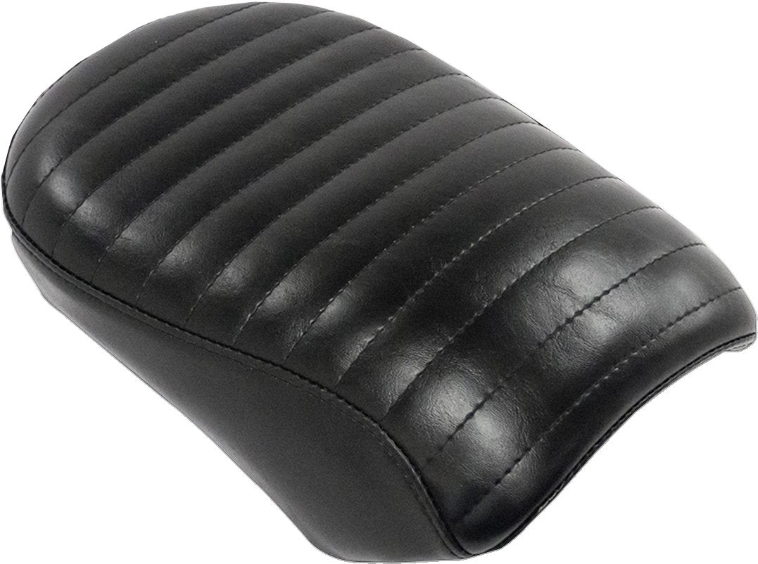 LE PERA Bare Bones Series Pillion Pad — White Piping/Diamond Stitch - Bare Bones Pillion Pad / Diamond / Black w/ White Stitch / FL/FX '18-'22 0802-1485