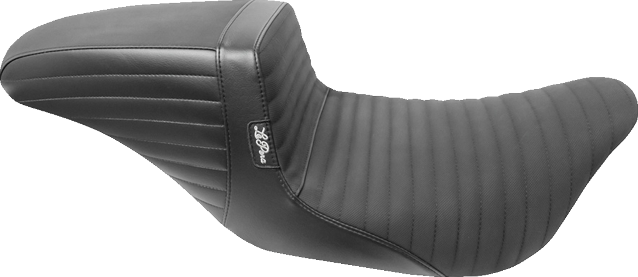 LE PERA Kickflip Daddy Long Legs Seat - Pleated w/ Gripp Tape / Black / FL '08-'23 0801-1165