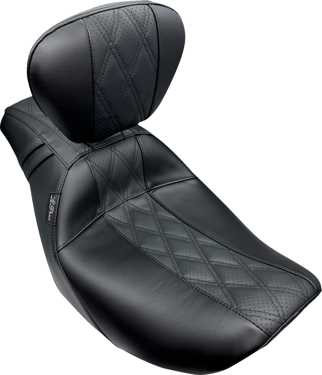 LE PERA Outcast Seat - With Backrest / GT2 Inlay / FLH/FLT '23-'25 0801-1884