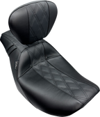 LE PERA Outcast Seat - With Backrest / GT2 Inlay / FLH/FLT '23-'25 0801-1884