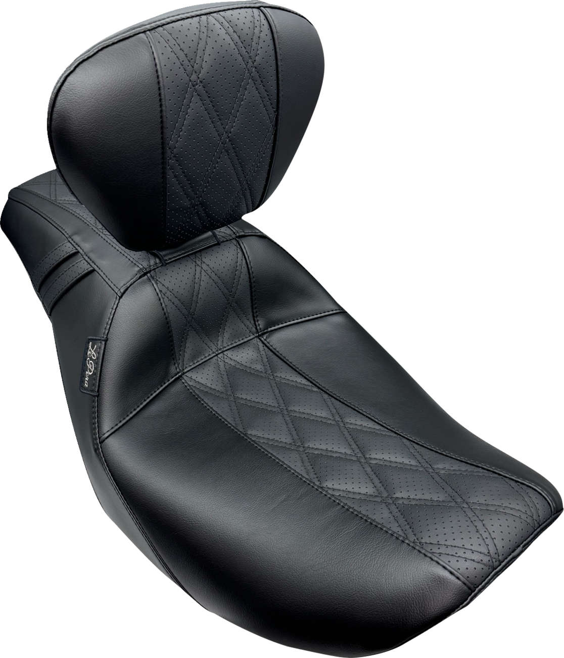 LE PERA Outcast Seat - With Backrest / GT2 Inlay / FLH/FLT '23-'25 0801-1884