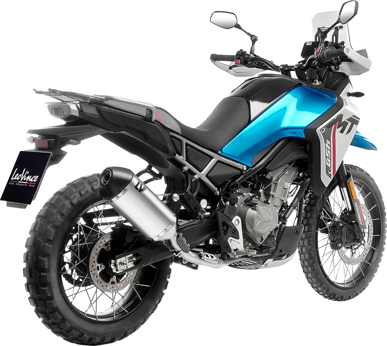 LeoVince Head Pipe - Brushed/Stainless Steel - CFMOTO 450 MT
