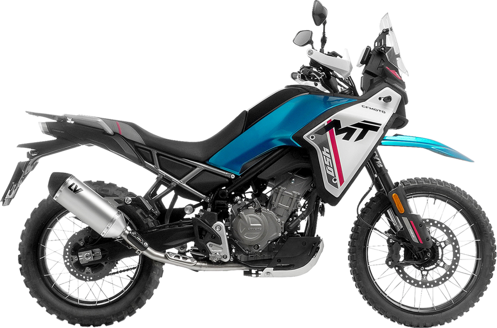 LeoVince Head Pipe - Brushed/Stainless Steel - CFMOTO 450 MT