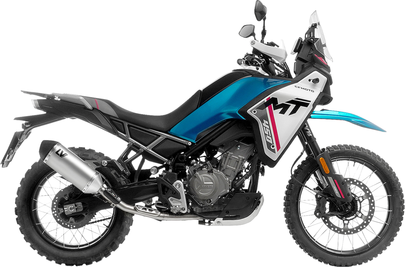LeoVince Head Pipe - Brushed/Stainless Steel - CFMOTO 450 MT