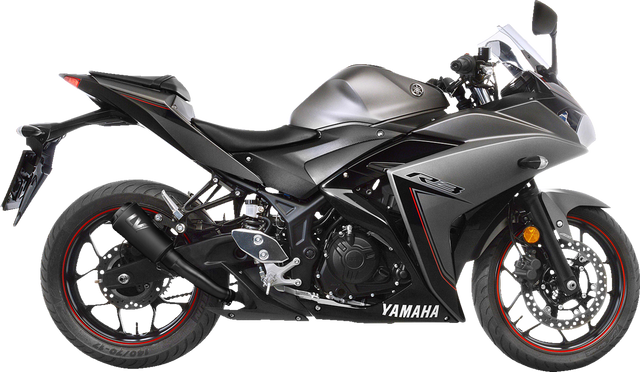LeoVince LV-10 Slip-On Muffler - Black Stainless Steel - YZF-R3