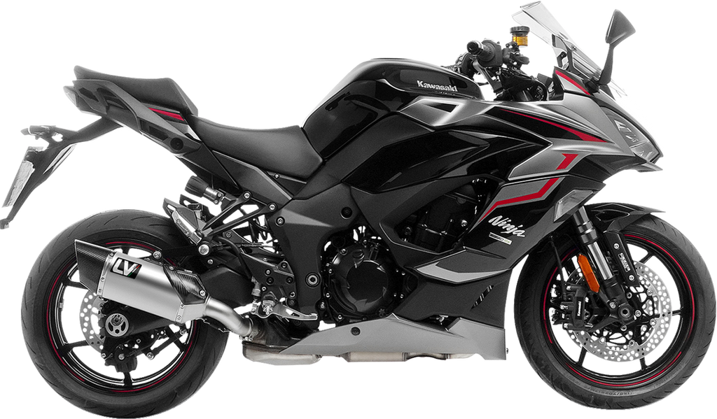 LeoVince LV-14 R Slip-On Muffler - Titanium - Kawasaki Ninja 1000