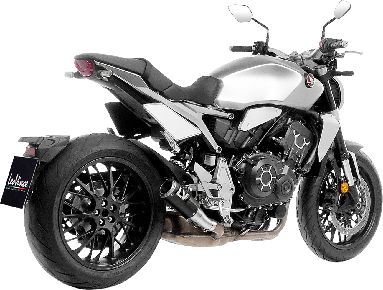 LeoVince LV Corsa Slip-On Muffler - Carbon Fiber - Honda CB 1000 R