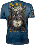 LETHAL THREAT Killing Time T-Shirt - Blue / 2XL 3030-21588