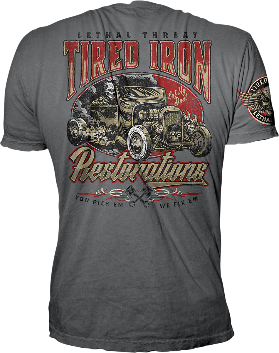 LETHAL THREAT Tired Iron Restorations T-Shirt