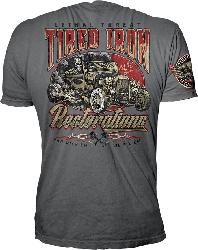 LETHAL THREAT Tired Iron Restorations T-Shirt