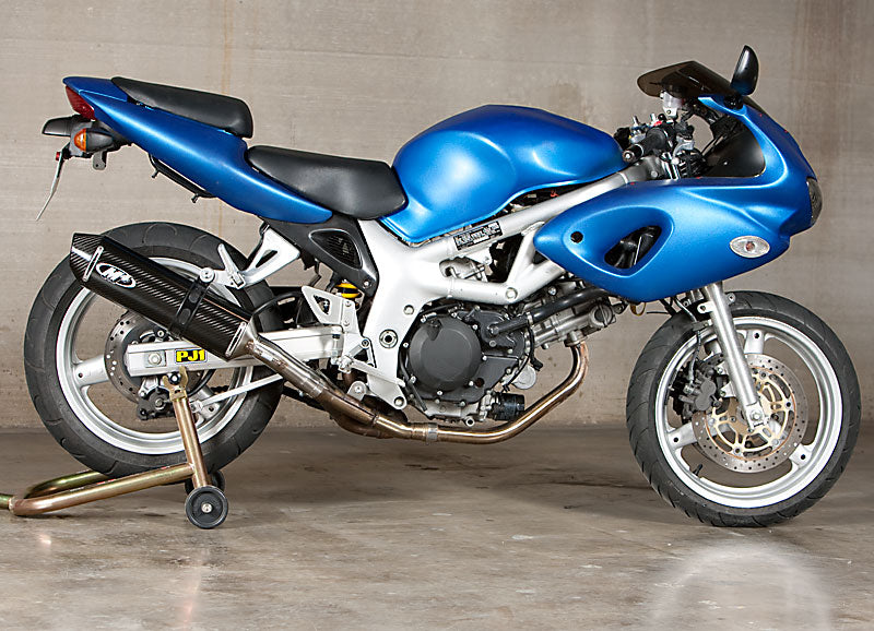 M4 Exhaust 1999-02 Suzuki SV 650 Slip On System – Carbon