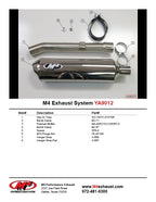 M4 Exhaust 2001-05 Yamaha FZ1 Slip On – Polished