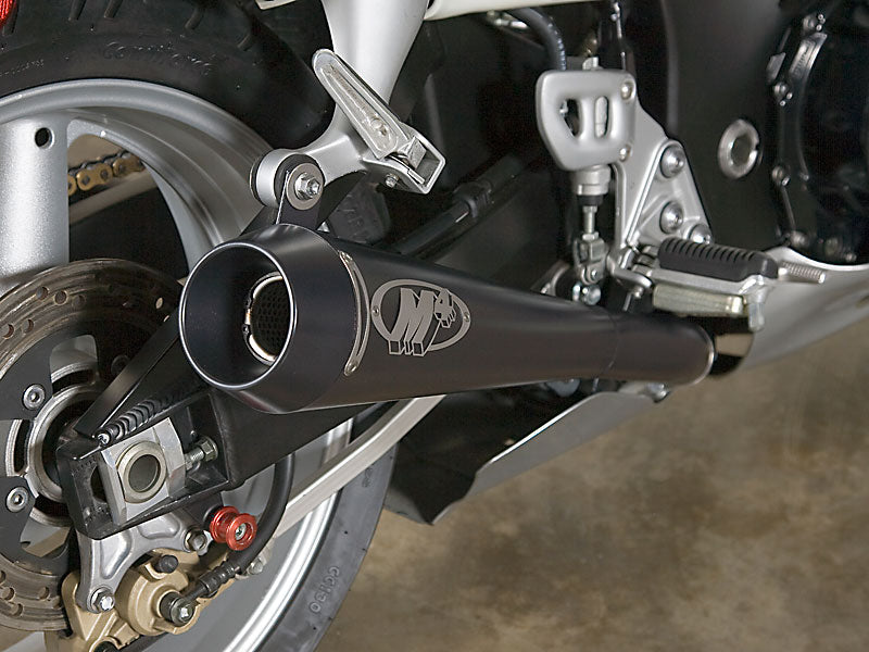 M4 Exhaust 2002-07 Suzuki Hayabusa Slip-On Dual Drag Black