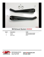 M4 Exhaust 2002-07 Suzuki Hayabusa Slip-On Dual Drag Black