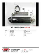 M4 Exhaust 2003-05 Yamaha R6 – 2006-10 YZF R6S Slip On – Carbon