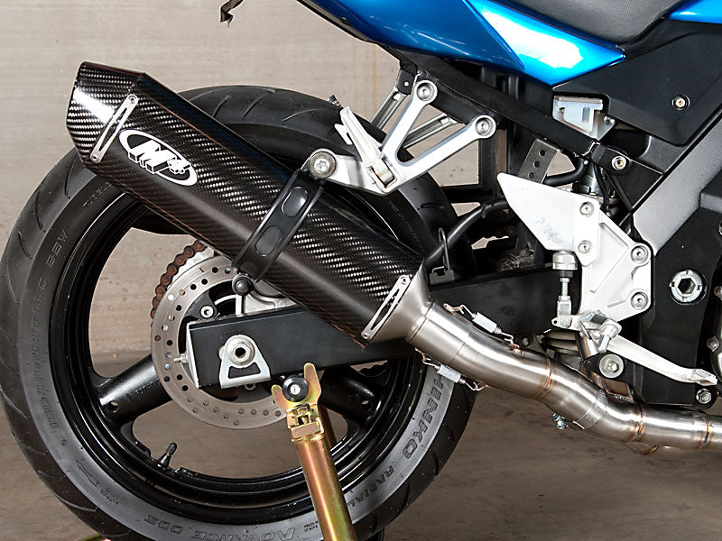 M4 Exhaust 2003-10 Suzuki SV 650 Slip On System – Carbon