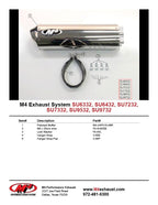 M4 Exhaust 2004-05 Suzuki GSXR 750 Bolt On – Polished