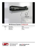 M4 Exhaust 2005-06 Suzuki GSX-R1000 Slip-On GP Black