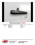 M4 Exhaust 2006-2020 Yamaha R6 Slip-On GP Black