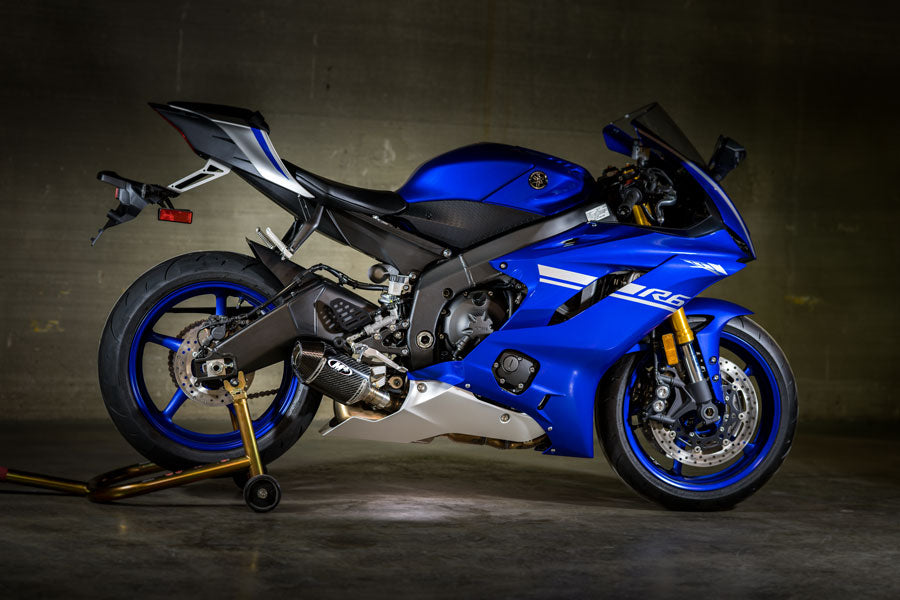M4 Exhaust 2006-2020 Yamaha R6 Slip-On Street Slayer Carbon
