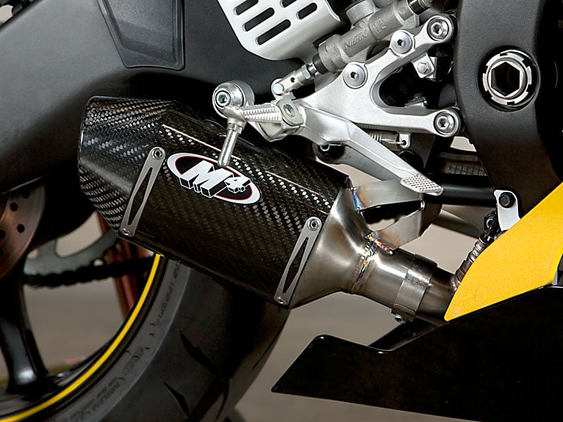 M4 Exhaust 2006-2020 Yamaha R6 Slip-On Street Slayer Muffler Box Eliminator Kit Carbon