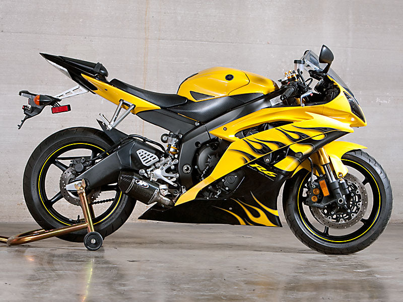 M4 Exhaust 2006-2020 Yamaha R6 Slip-On Street Slayer Muffler Box Eliminator Kit Carbon