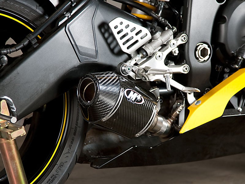 M4 Exhaust 2006-2020 Yamaha R6 Slip-On Street Slayer Muffler Box Eliminator Kit Carbon