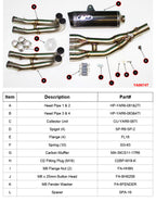 M4 Exhaust 2006-2020 Yamaha R6 Titanium Full System X96 carbon